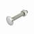 Slotbout met moer M10x120 mm, verzinkt (1 st)