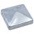 Paalornament piramide 91mm FV