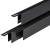 Krimp/Uitzet maskeer U-profiel zwart gecoat 31,5mm Reest