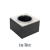Box 1 RVS, montagebox voor Ø 60 mm grondspots