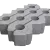 Grastegel type I 60x40x12 cm Grijs