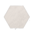 Staptegel Hexagons Quarzite Bianca Ø60x52x2cm