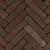 Art Bricks waalformaat Vermeer 20x5x6 cm Rood-paars getrommeld