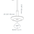Sway pendant 12V Pearl Grey