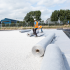 Geotextiel tbv infiltratiekrat 5 m breed