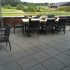 Betontegel 50x50x5 cm met facet Antraciet