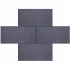Granulati Nero Basalto 30x60x6 cm Zwart