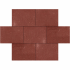 Betontegel 40x60x5 cm Rood