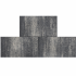 Cottage stone Somerset 40x80x4 cm Grijs/zwart