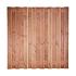 Tuinscherm Arosa 17-planks 180x180 cm Red Class Rood geïmpregneerd