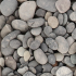 Beach Pebbles 30-80 mm Zwart, zak 20kg