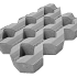 Grastegel type A 60x40x12 cm Grijs