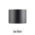Halo Down Wall 230V Black Ø13x13x10 cm