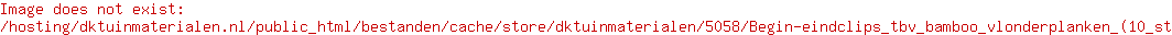 Begin-/eindclips tbv bamboo vlonderplanken (10 st)