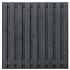 Tuinscherm Tucson 19-planks 180x180 cm Grenen Zwart gespoten