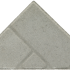 Bisschopsmuts 8 cm met schijnvoeg Grijs