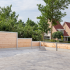 Beton-sleufpaal Zaan met vlakke kop 10x10x275 cm Wit/Grijs