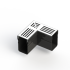 RSSD lijngoot hoekstuk  90° Aluminium