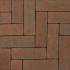 Strackstone+ Dikformaat 21x7x8 cm vlak Wijnrood/Havanna genuanceerd
