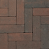 Strackstone+ Dikformaat 21x7x8 cm vlak Wijnrood/antraciet genuanceerd