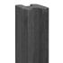 Beton-sleuf eindpaal Zaan met vlakke kop 10x10x275 cm Antraciet