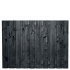 Tuinscherm Roermond 21-planks 130x180 cm Grenen Zwart gespoten