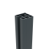 H-paal alumiunium Boston 7,5x7,5x300 cm + afwerkingsprofiel 0,4x2,4x300 cm