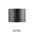 Halo Up-Down Wall 230V Black Ø13x13x10cm