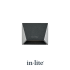 Wedge mini Wall 12V Dark Grey 3,5x6x5 cm
