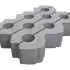 Grastegel type I 60x40x12 cm Grijs