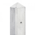 Beton-eindpaal IJssel met diamantkop 10x10x280 cm Wit/Grijs