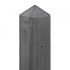 Beton-motief tussenpaal Schie met diamantkop 10x10x280 cm Antraciet