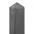 Beton-eindpaal IJssel met diamantkop 10x10x280 cm Antraciet