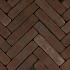 Art Bricks waalformaat Vermeer 20x5x6 cm Rood-paars getrommeld