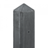 Beton-tussenpaal met diamantkop 10x10x280 cm sponning 27 cm ongecoat Antraciet