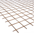 Bouwstaalmat 300x200 cm, maas 10x10x0,5 cm Roest